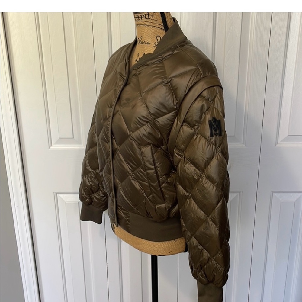 Mackage Dark Olive Puffer Jacket View 3